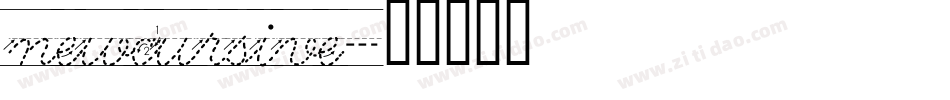 newcursive字体转换