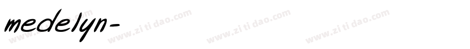 medelyn字体转换