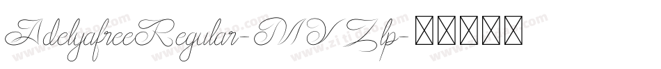 AdelyafreeRegular-MVZlp字体转换