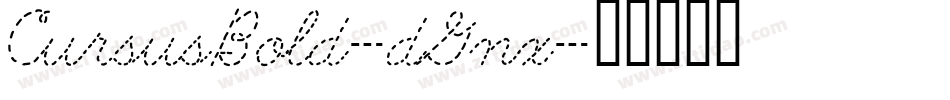 CursusBold-dGnx字体转换