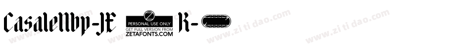 CasaleNbp-JE7K字体转换
