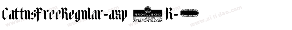 CattusFreeRegular-axp7K字体转换