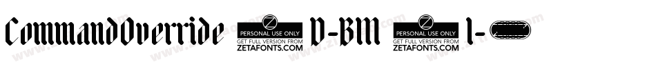 CommandOverride3D-BM2l字体转换