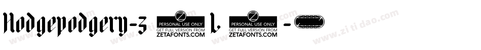 Hodgepodgery-z2L4字体转换 Hodgepodgery-z2L4字体转换