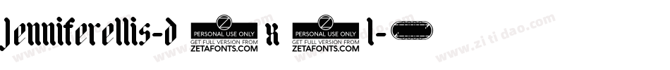 Jenniferellis-d9x2l字体转换 Jenniferellis-d9x2l字体转换