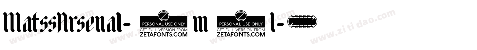 MatssArsenal-2m2l字体转换