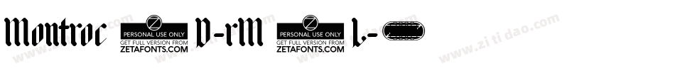 Montroc3D-rM2L字体转换 Montroc3D-rM2L字体转换