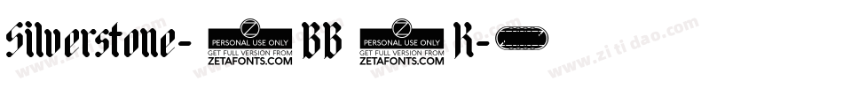 Silverstone-4BB7K字体转换 Silverstone-4BB7K字体转换