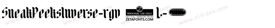 SneakPeeksInverse-rgv2L字体转换