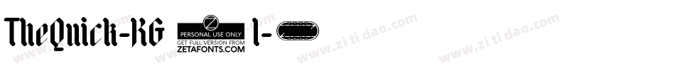 TheQuick-KG2l字体转换 TheQuick-KG2l字体转换