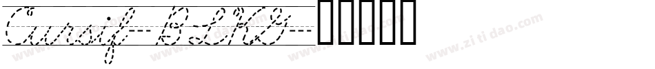 Cursif-BLKG字体转换