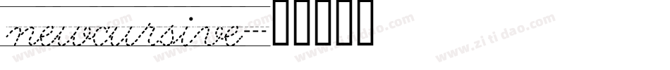 newcursive字体转换