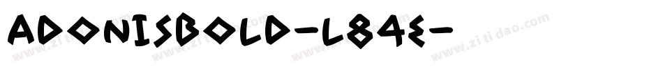 AdonisBold-l84e字体转换