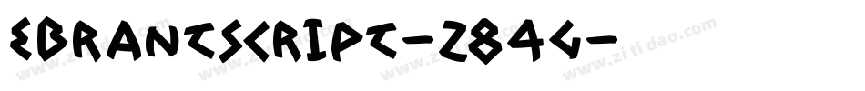 EBrantscript-z84G字体转换
