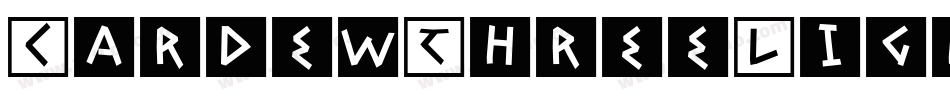 CardewThreeLight-oMGq字体转换