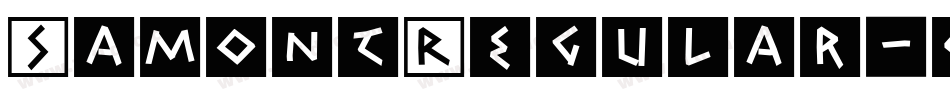 SamontRegular-qJGq字体转换