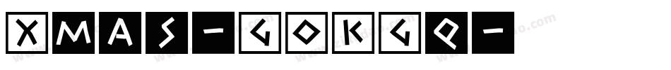 Xmas-GOKGq字体转换