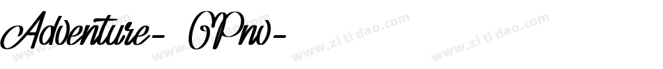 Adventure-1GPnv字体转换