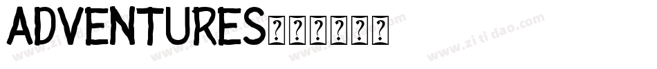 ADVENTURES字体转换