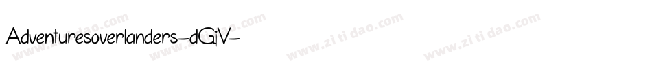 Adventuresoverlanders-dGjV字体转换