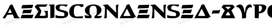 AegisCondensed-8vP0字体转换