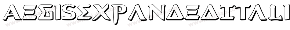 AegisExpandedItalic-MDPY字体转换