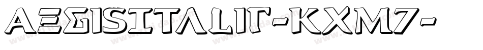 AegisItalic-Kxm7字体转换