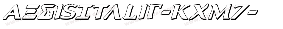 AegisItalic-Kxm7字体转换