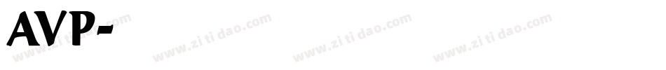 AVP字体转换