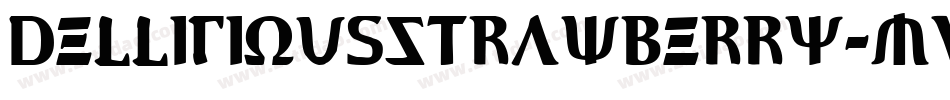 DelliciousStrawberry-MVpMe字体转换