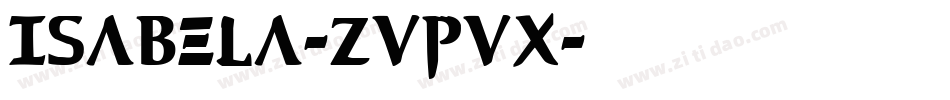 Isabela-ZVpVx字体转换