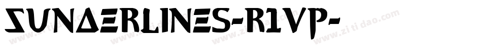 Sunderlines-r1Vp字体转换