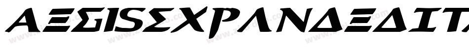 AegisExpandedItalic-MDPY字体转换