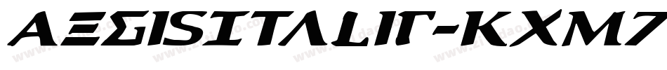 AegisItalic-Kxm7字体转换