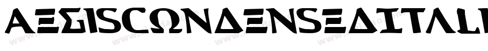 AegisCondensedItalic-Y26o字体转换