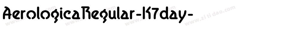 AerologicaRegular-K7day字体转换