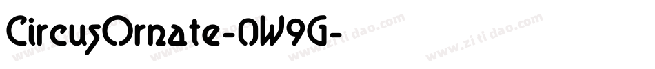 CircusOrnate-0W9G字体转换
