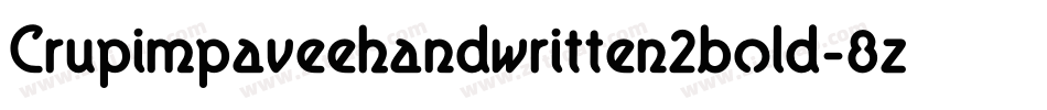 Crupimpaveehandwritten2bold-8z9g字体转换