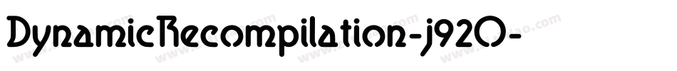 DynamicRecompilation-j92O字体转换
