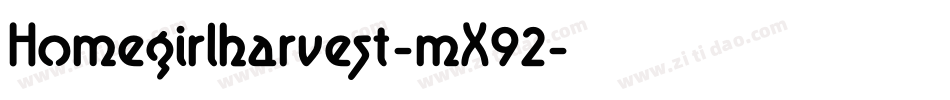 Homegirlharvest-mX92字体转换