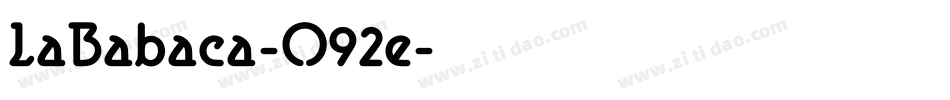 LaBabaca-O92e字体转换