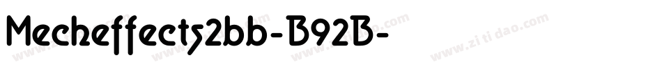 Mecheffects2bb-B92B字体转换