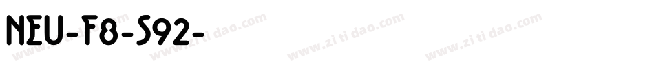 NEU-F8-S92字体转换