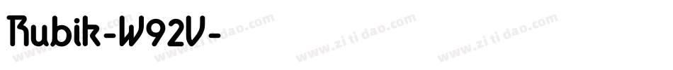 Rubik-W92V字体转换