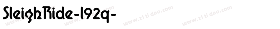 SleighRide-l92q字体转换