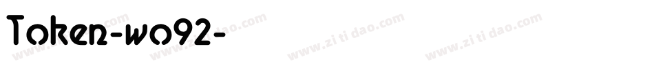 Token-wo92字体转换