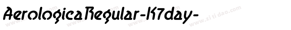 AerologicaRegular-K7day字体转换