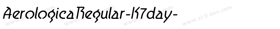 AerologicaRegular-K7day字体转换