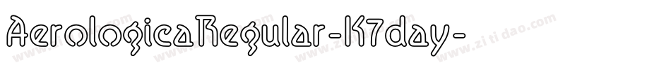 AerologicaRegular-K7day字体转换