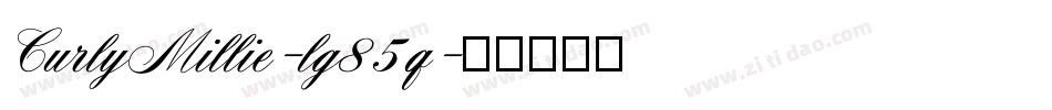 CurlyMillie-lg85q字体转换